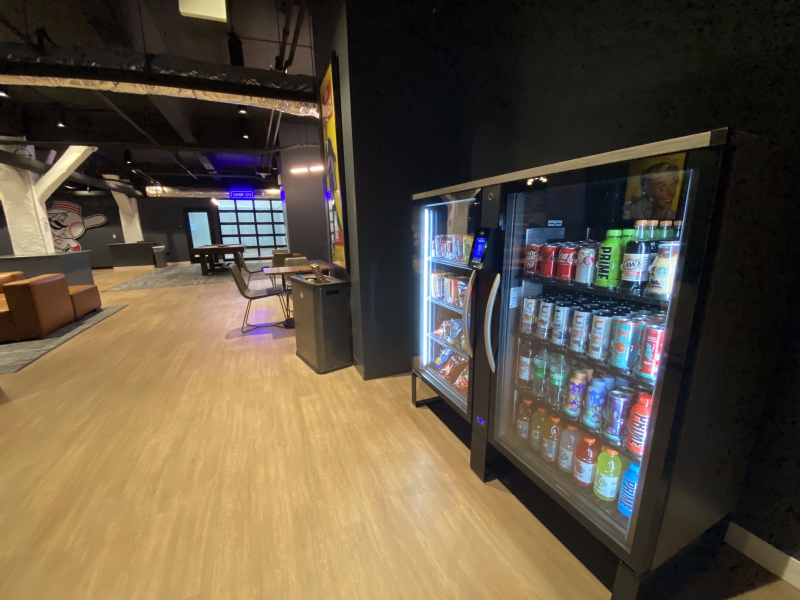 Freeman Vending cooler in entertainment venue